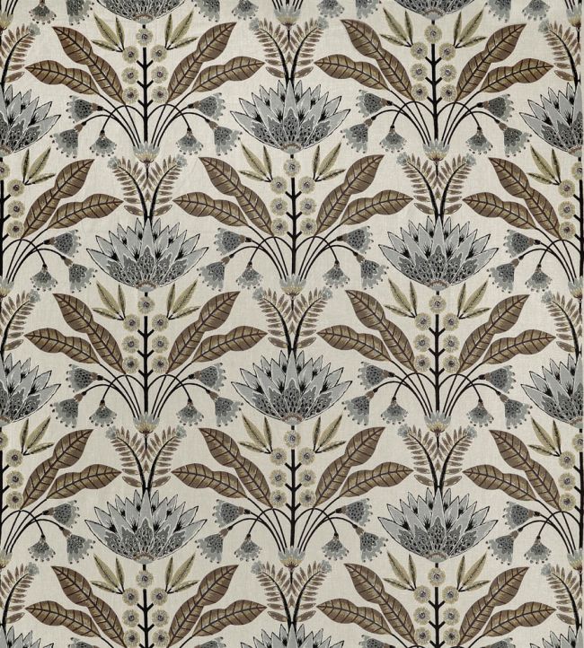 Lotus Fabric by Thibaut Natural