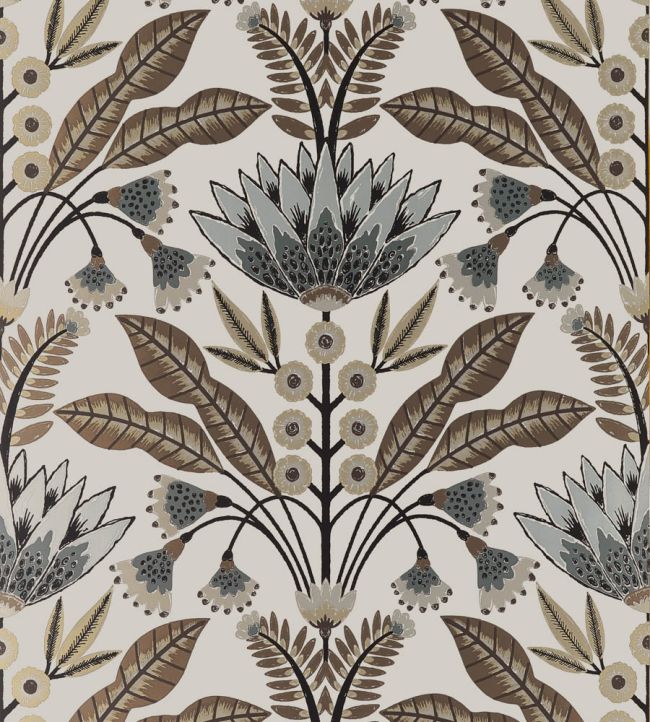Lotus Wallpaper by Thibaut Natural