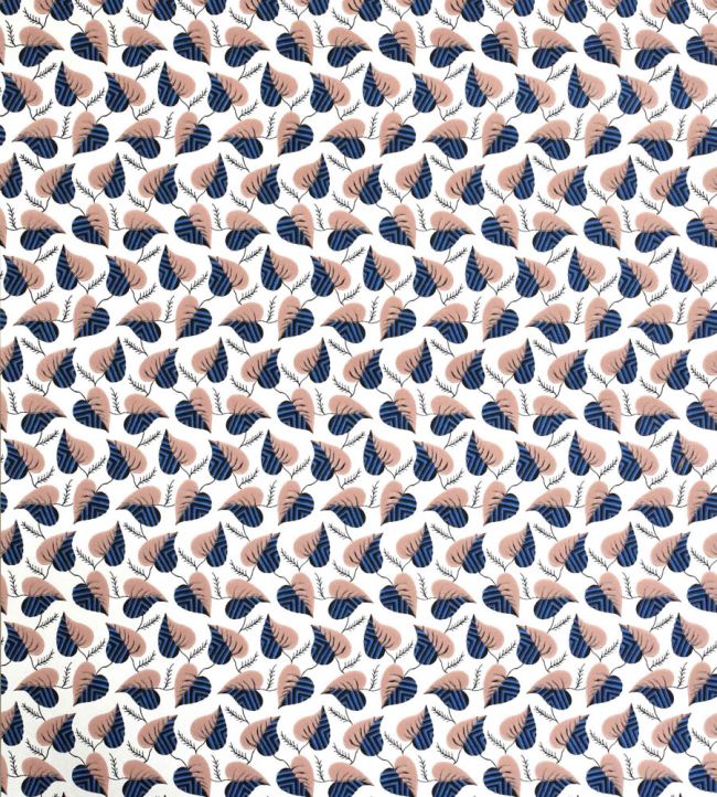 Love Leaves 1800 Wallpaper by CommonRoom Cameleopard, Prussian Blue