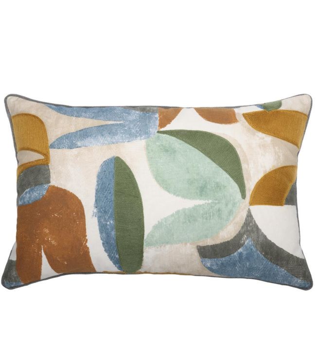 Lovesong Cushion 40 x 60cm by Maison Casamance Moutarde Olive