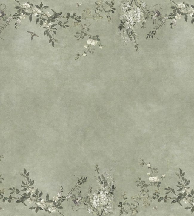 Luca Rectangle Mural by Sandberg Sage Green