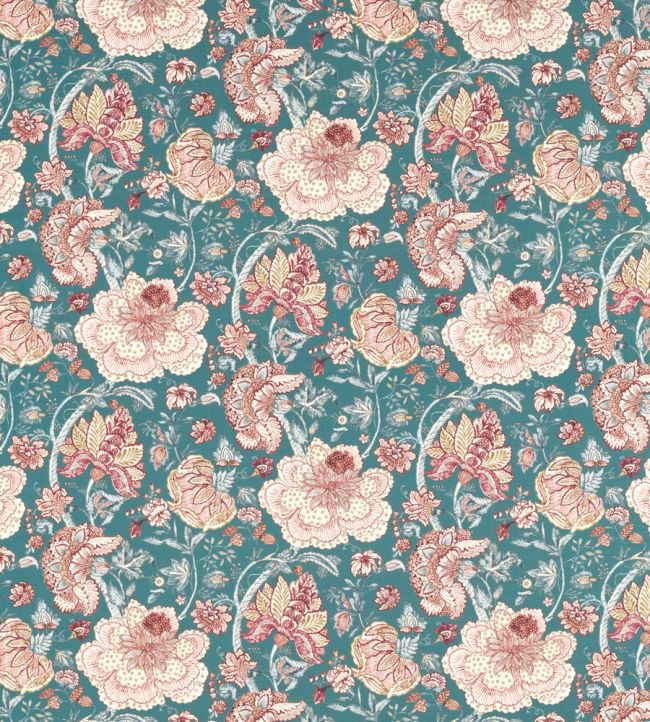 Lucienne Fabric by Clarke & Clarke Teal