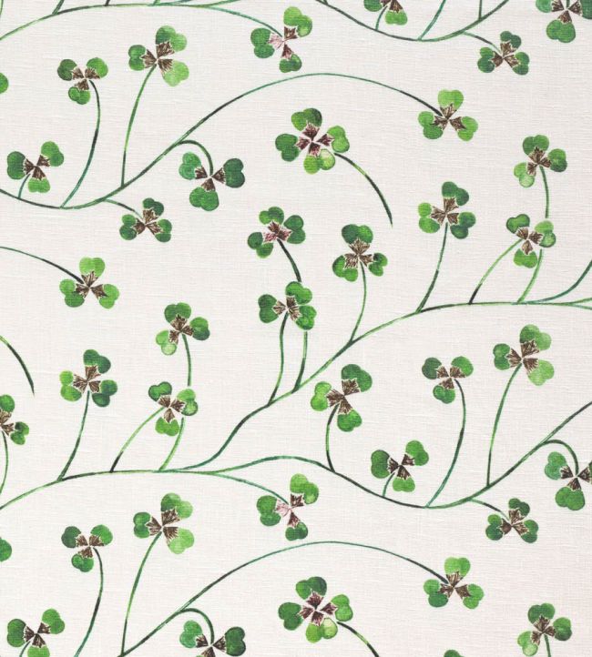 Lucky Leaf Fabric by CommonRoom Clover Lawn