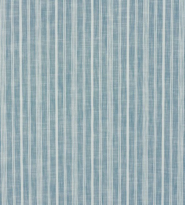 Lucy Stripe Fabric by Schumacher Indigo