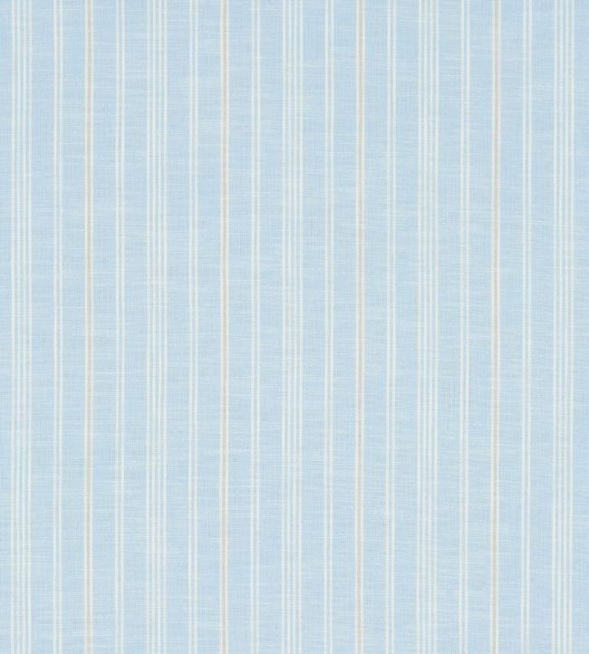 Lucy Stripe Fabric by Schumacher Light Blue