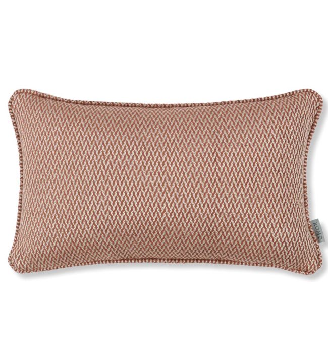 Luiz Cushion 50 x 30cm by Romo Burnt Sienna