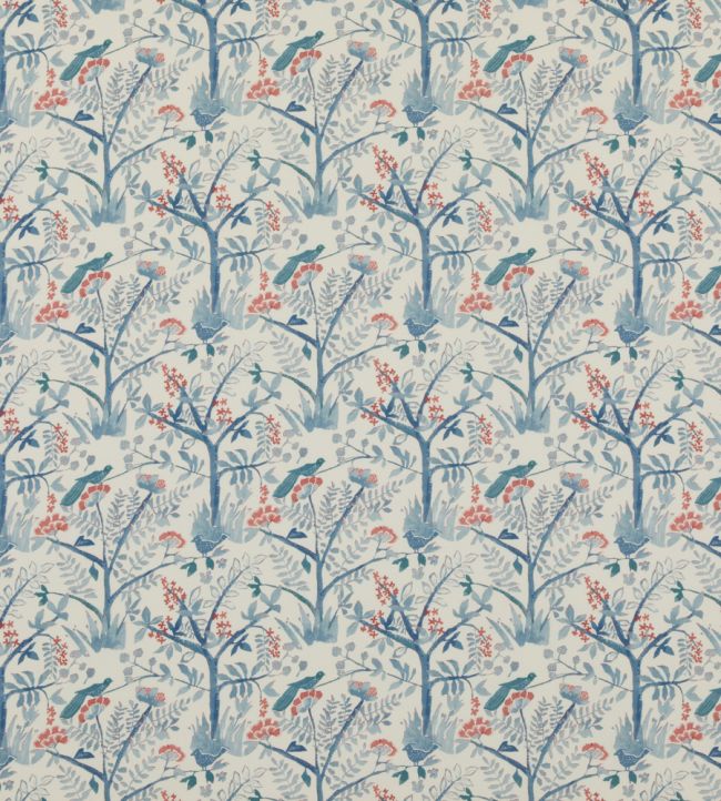 Lulworth Fabric by Baker Lifestyle Blue/Red