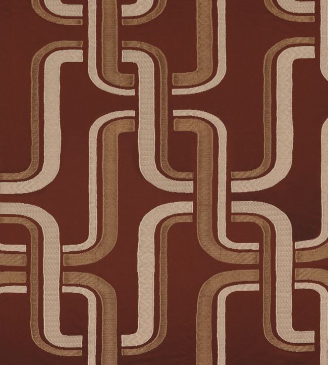 Luminescence Fabric by Casamance Acajou