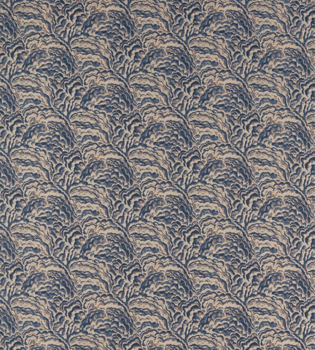 Lumino Fabric by Clarke & Clarke Midnight/Copper