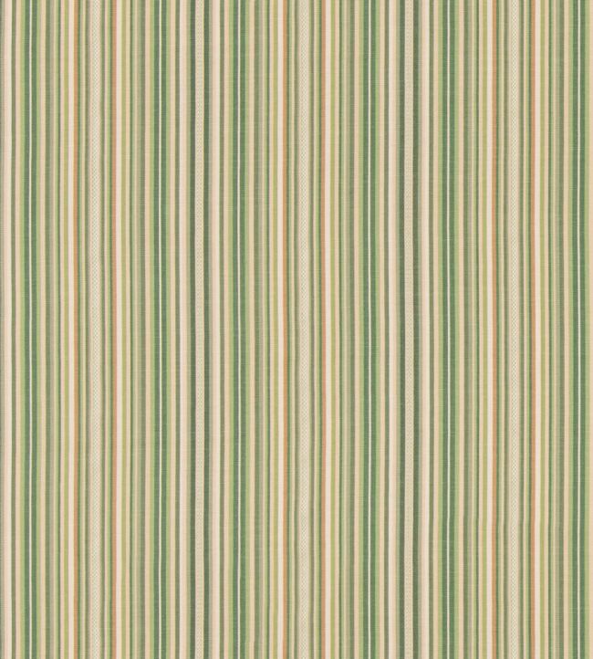 Luna Stripe Fabric by GP & J Baker Green