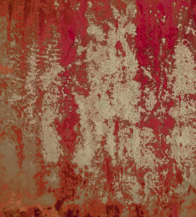 Lustre Fabric by Arley House Golden Crimson