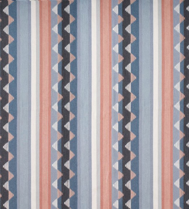 Lutley Stripe Fabric by Sanderson Porcelain/Blossom