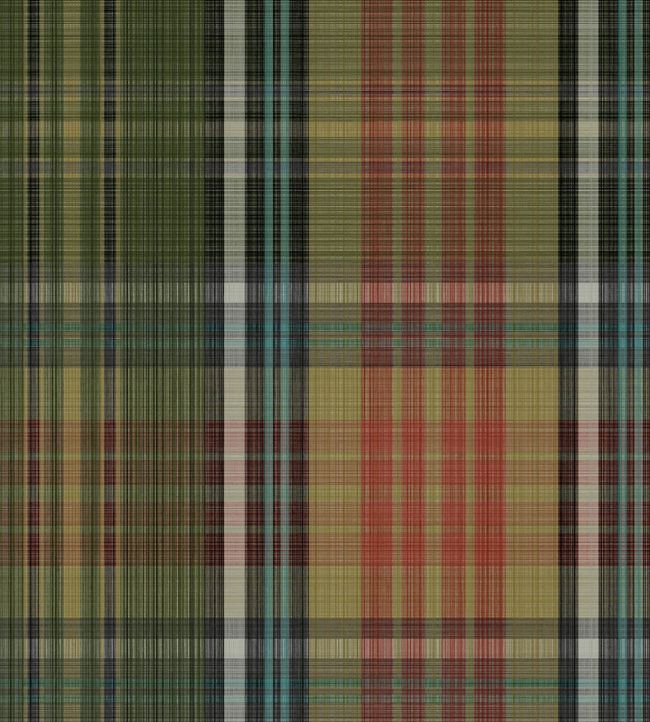 MacAndreas Tartan Wallpaper by Cole & Son Pine & Teal