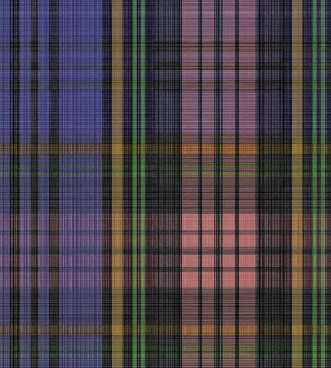 MacAndreas Tartan Wallpaper by Cole & Son Violet & Fluro Green