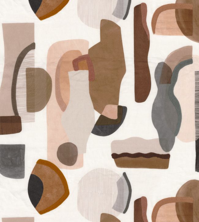 Machaya Fabric by Casamance Mordore/Gris