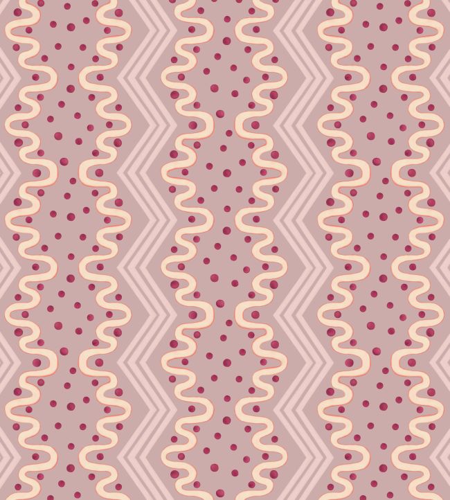 Madame Ziggle Wallpaper by Ottoline Blueberry Yoghurt