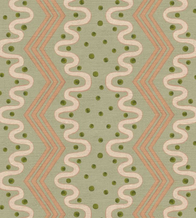 Madame Ziggle Fabric by Ottoline Pistachio