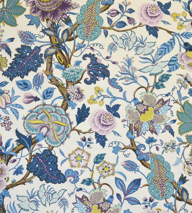 Madurai Fabric by Casal Bleu-Parme