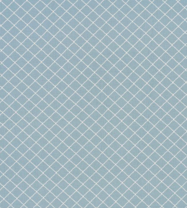 Maggie Lattice Fabric by Schumacher China Blue