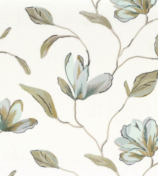 Magnolia Fabric by Camengo Azur