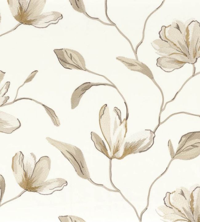 Magnolia Fabric by Camengo Nacre