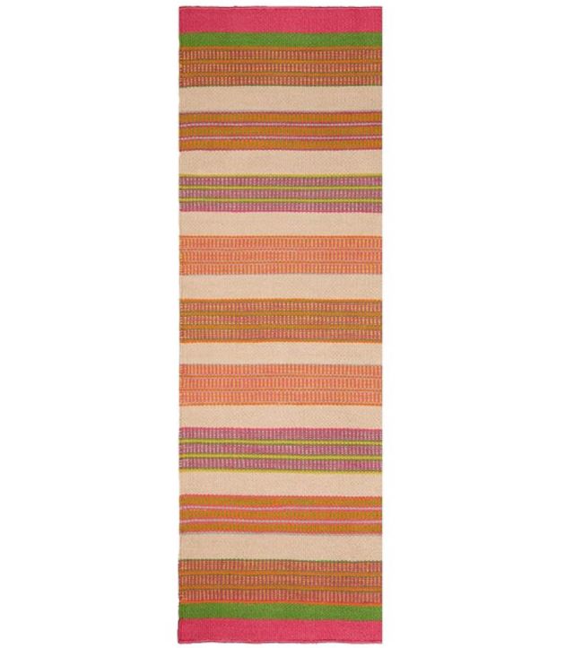 Designers Guild Mahakam Runner rug Coral RUGDG0864 Coral