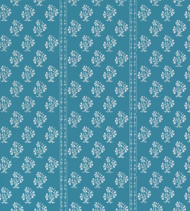 Maharani Wallpaper by Barneby Gates Jaipur Blue