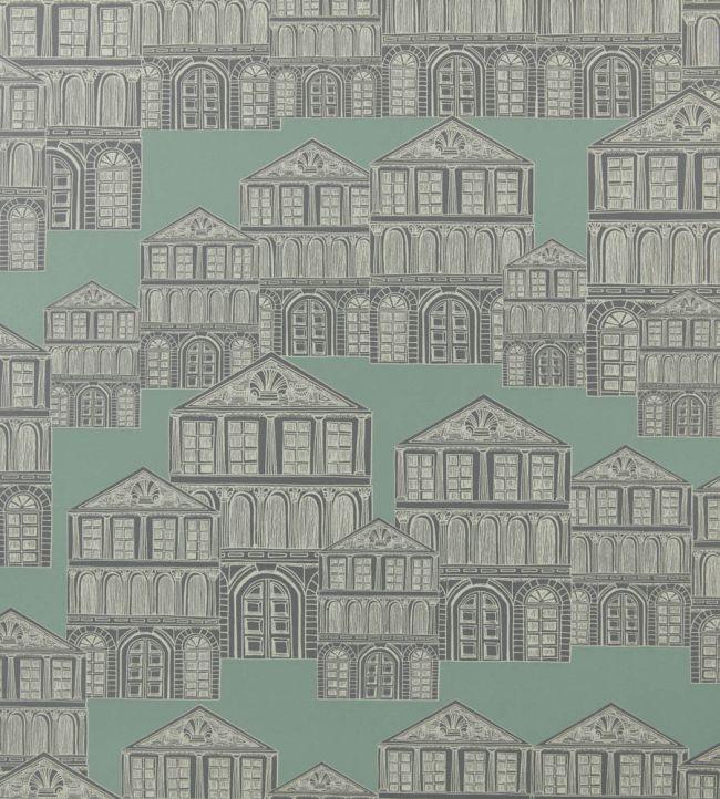 Maison Wallpaper by 1838 Wallcoverings Neo Mint