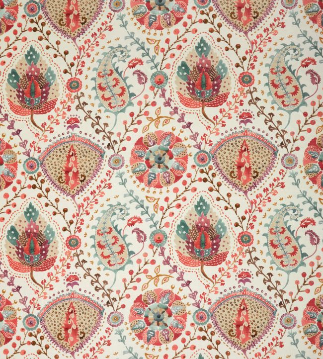 Majorelle Fabric by Nina Campbell Red