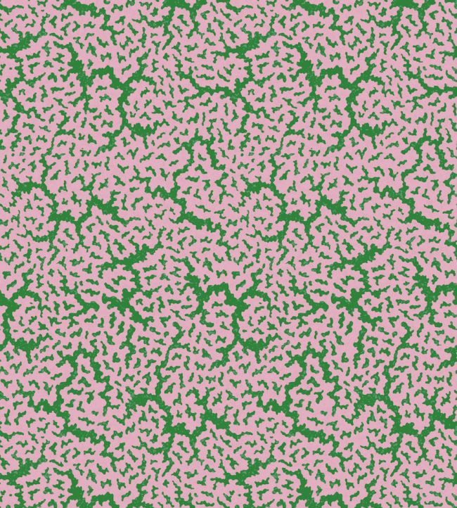 Maldives Wallpaper by Thibaut Lavender and Green