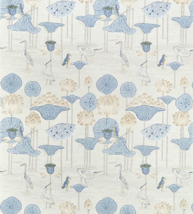 Malea Fabric by Thibaut Blue and Beige