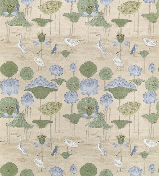 Malea Fabric by Thibaut Sage and Blue