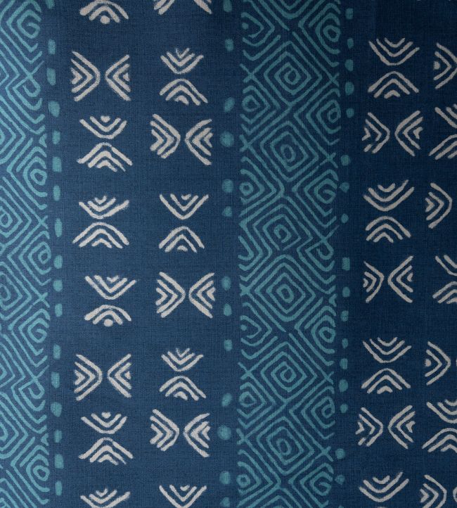 Mali Fabric by Titley and Marr Indigo & Turquoise