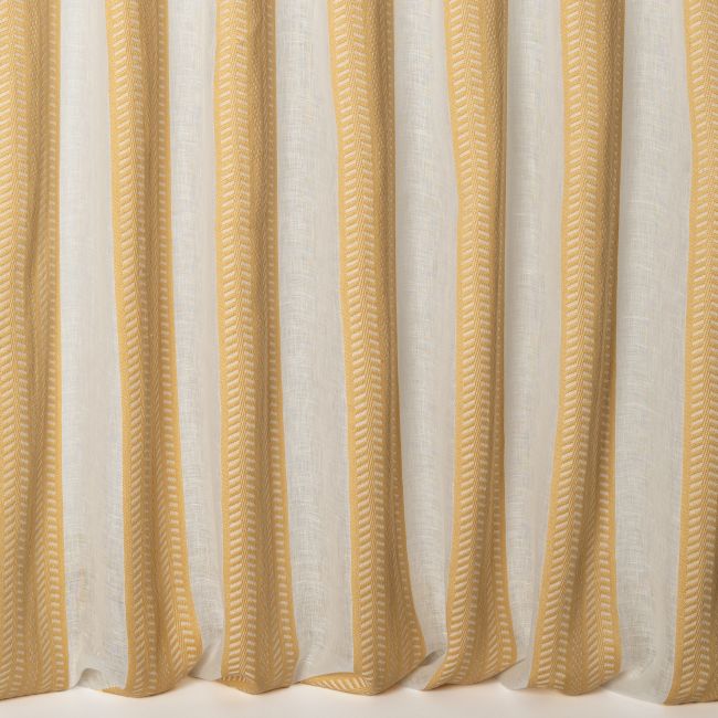 Mallorca Fabric by Nobilis Mustard
