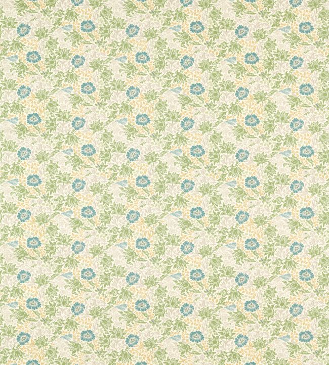 Mallow Fabric by Clarke & Clarke Apple/Linen
