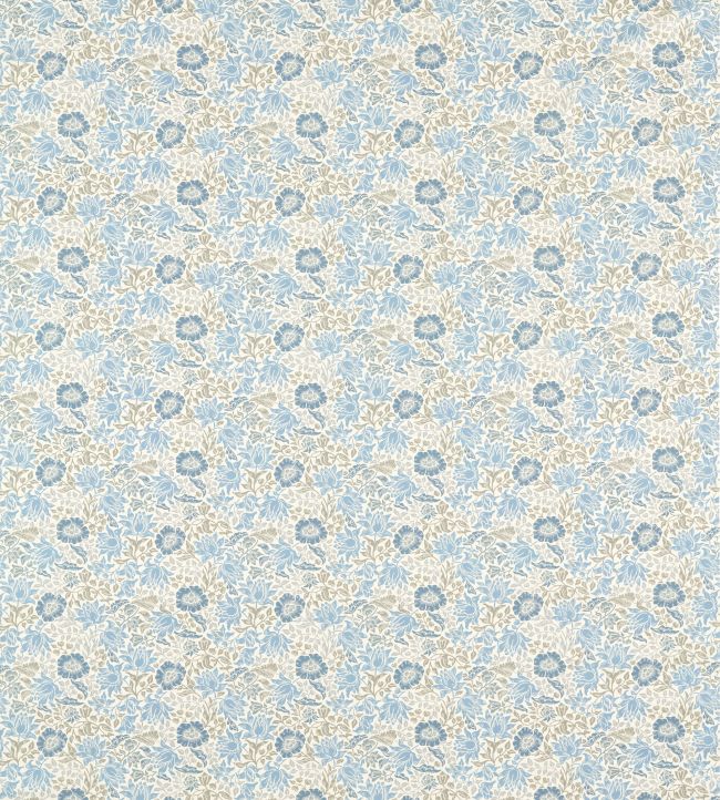 Mallow Fabric by Clarke & Clarke Denim/Ivory
