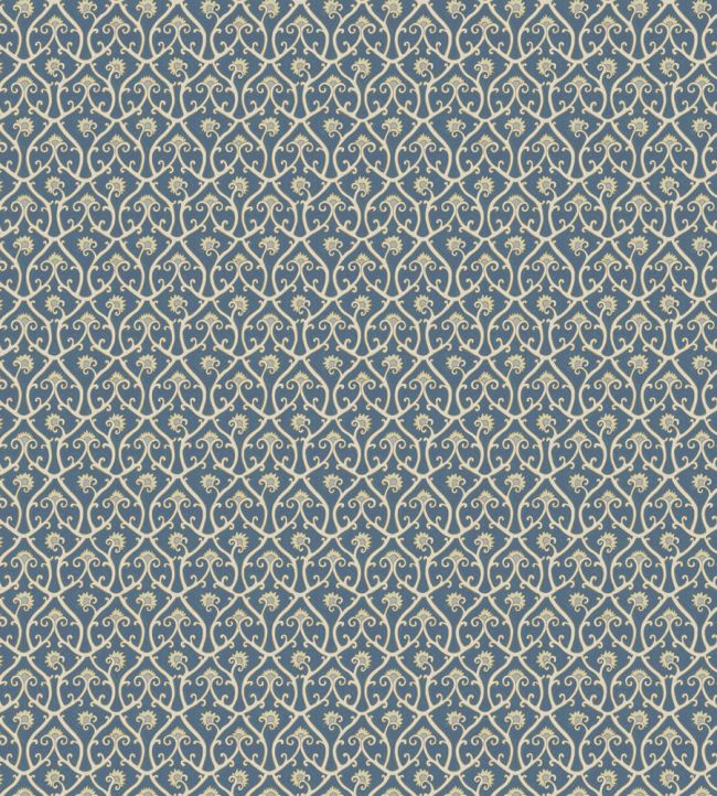 Mallow Trellis Wallpaper by Josephine Munsey Blue