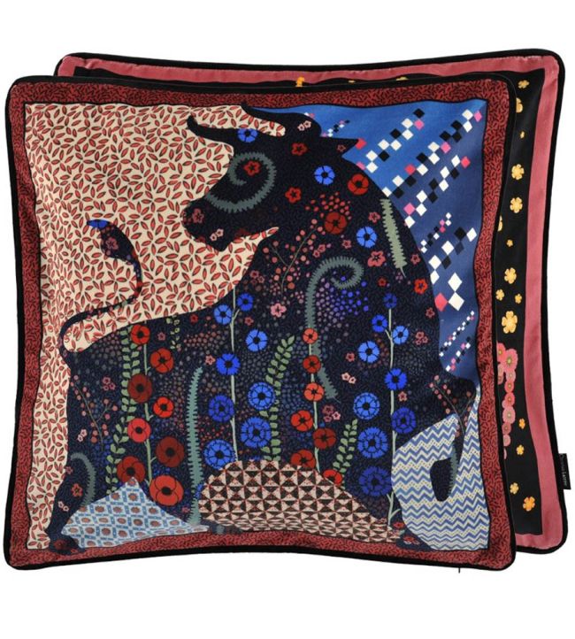 Manade D'été Cushion 50 x 50cm by Christian Lacroix Oscuro