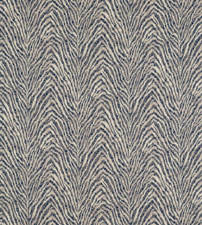 Manda Fabric by Clarke & Clarke Midnight/Linen