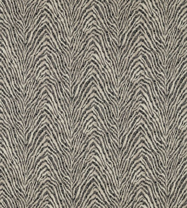 Manda Fabric by Clarke & Clarke Noir/Linen