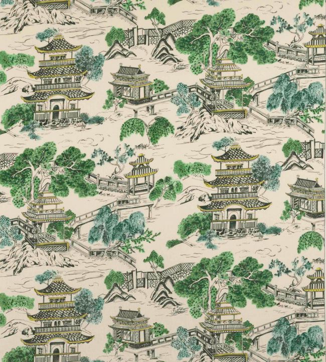 Mandarin Fabric by Manuel Canovas Vert d'Eau