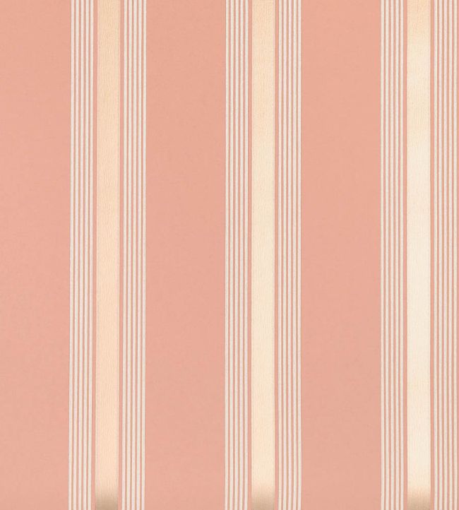 Manetti Stripe Wallpaper by Osborne & Little Terracotta