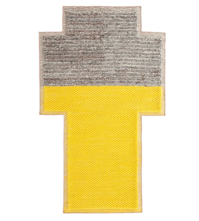 GAN Mangas Space Plait rug Yellow 167183-US Yellow