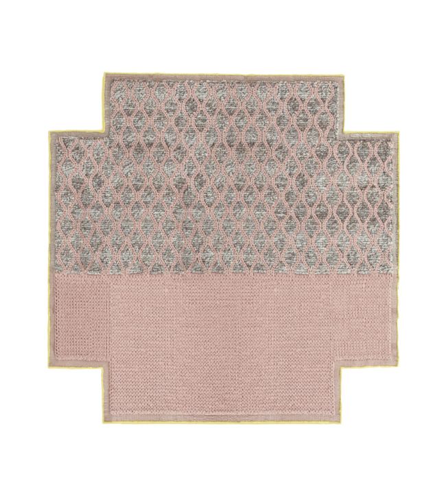 GAN Mangas Space Rhombus Square rug Pink 02LN275A7UR84-260260 Pink