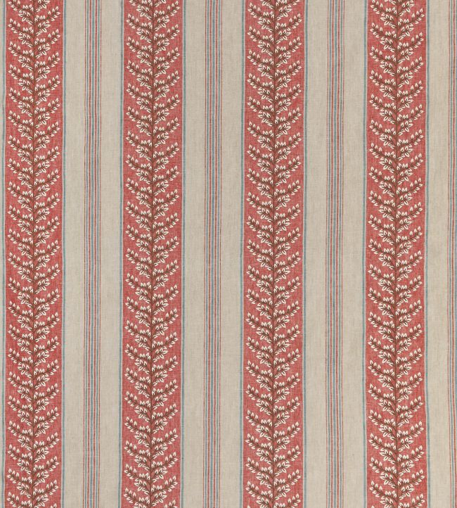 Manningtree Fabric by Nina Campbell Red/Teal