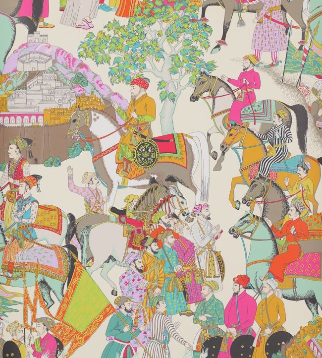 Dara Wallpaper by Manuel Canovas Turquoise
