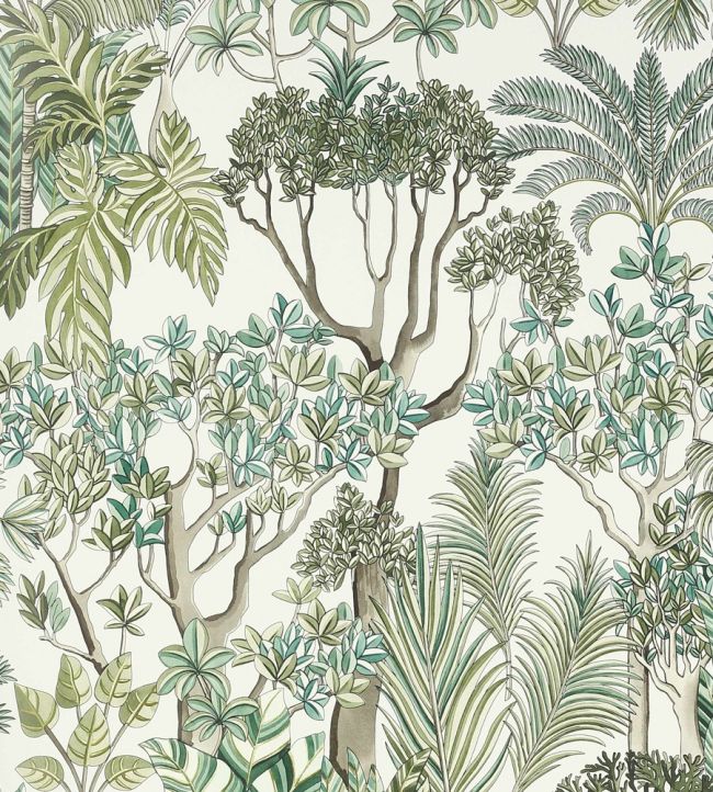 Morny Wallpaper by Manuel Canovas Vert de Gris