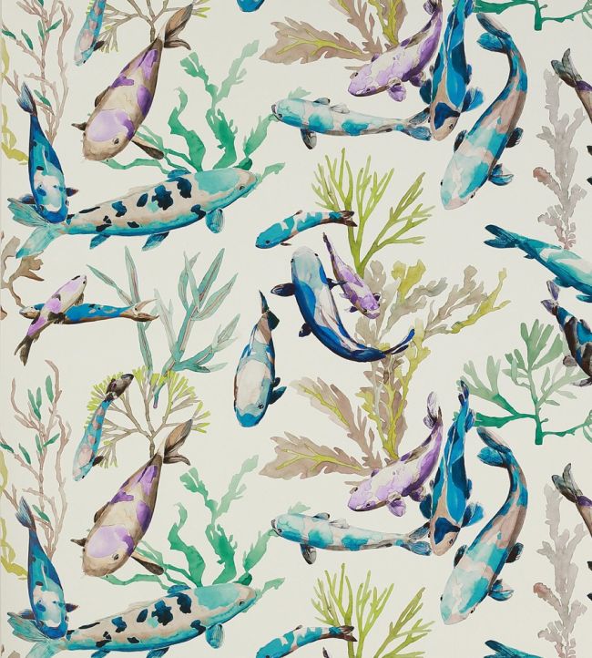 Salina Wallpaper by Manuel Canovas Turquoise