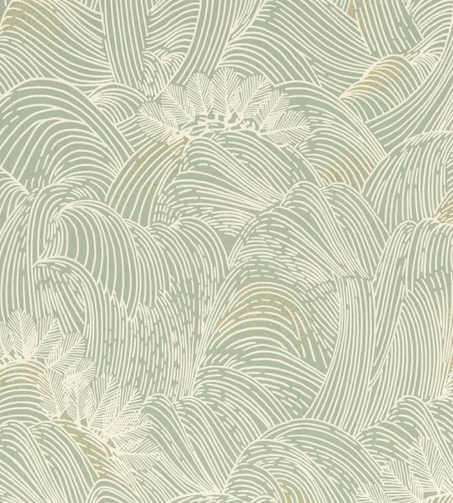 Maree Haute Wallpaper by Casamance Vert