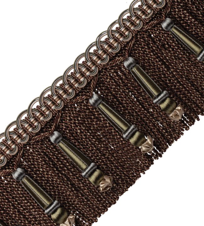 Margaux Beaded Bullion Fringe Trimming by Samuel & Sons Aubergine